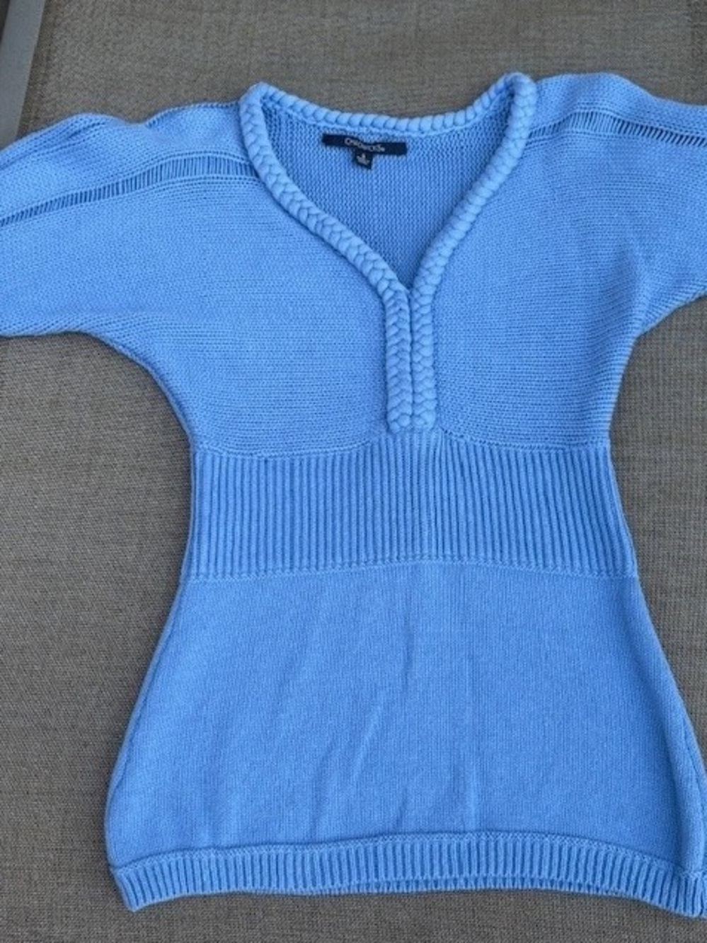 Chadwicks Y2K Sweater Periwinkle Blue Braided Neck like new women’s size XS/S